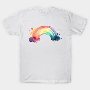 Watercolor Rainbow Splash T-Shirt